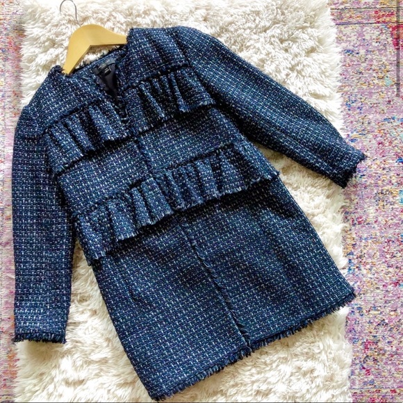 EUC Fringe Tweed Jacket - Picture 2 of 3